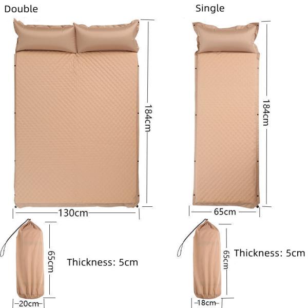 Moisture Proof Self Inflating Pad Military Camping 184*65*5cm Automatic Inflation