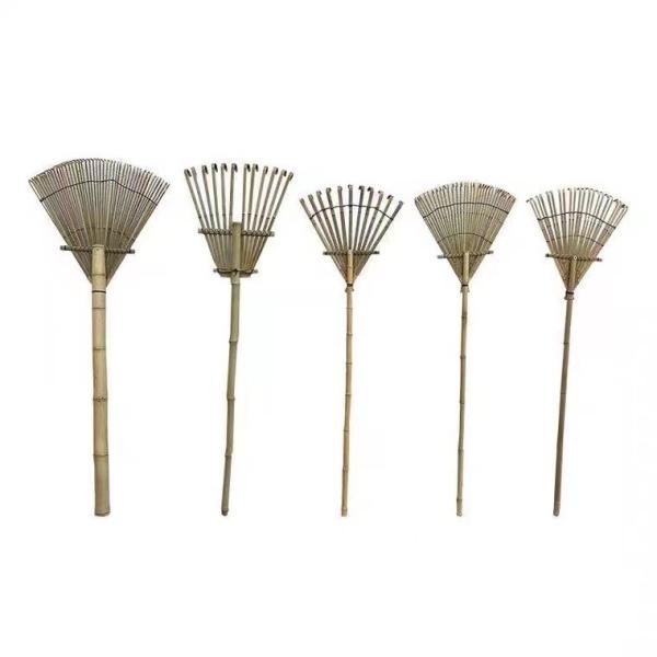 Grade amigável feito a mão de 9 ancinhos de jardim de Eco do ancinho de bambu do dente 120cm