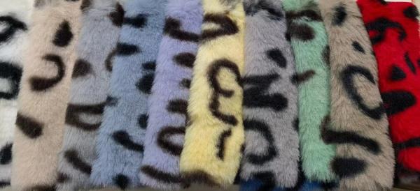 Polyester Rabbit Wool Static-free Antiflaming Luxury fashion Printed designs for Girls/Women Dress also for Bedding
