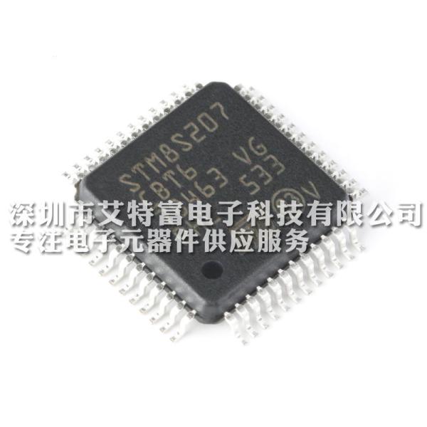 24 MHz CPU STM8S207CBT6 MCU Chips , Integrated EEPROM 8 - Bit Microcontroller Chips