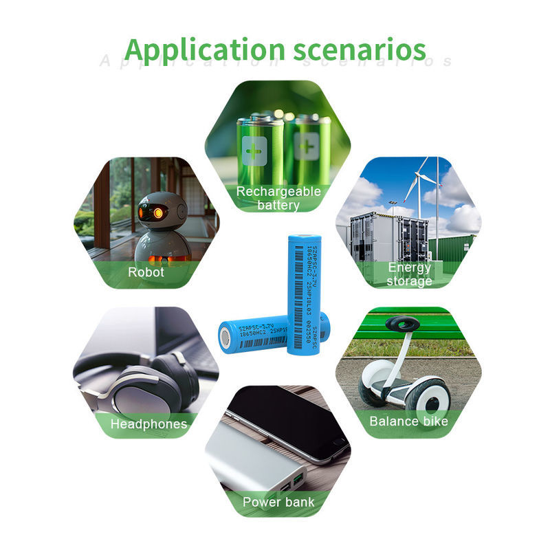 4000mA-5500mA 21700 Battery Cell 500 Times Recycling 1C 3C 5C 10C