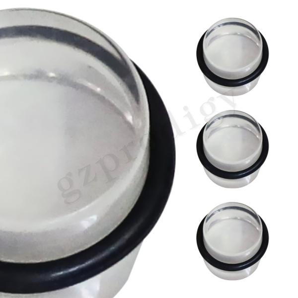 Adhesive Transparent BS Door Stopper Baby Safey Plastic Door Wedge