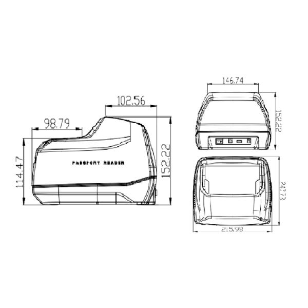 Сканер паспортов, компьютерный считыватель документов, поддержка OEM с сертификацией CE FCC