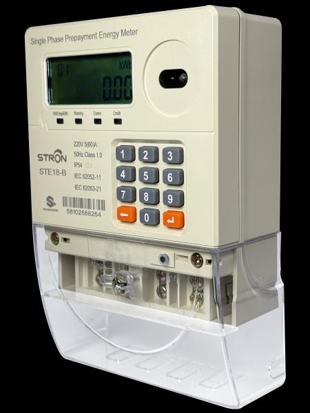 IP54 Intelligent Multi Tariff/Anti-tamper/Power-limit Prepaid Keypad Single Phase Electricity Meter With Vending Software