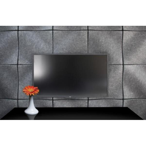 3D Wave Wall Decorative Soundproof Acoustic Panel Polyester Fiber