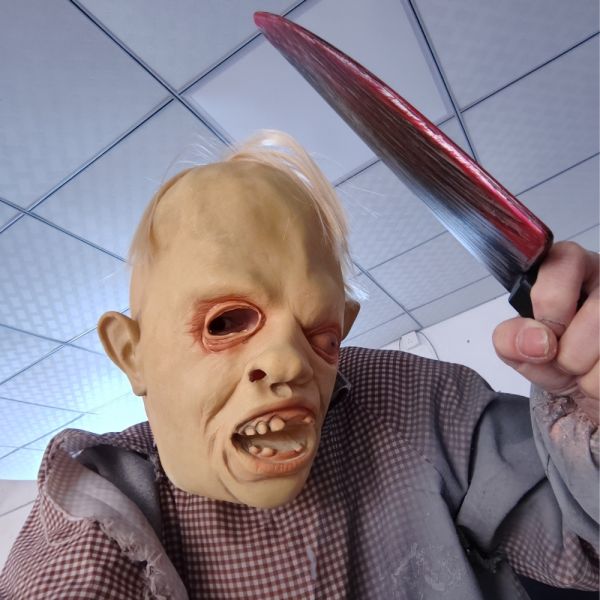 Realistic Scary Features Latex Material Creepy Masks One Size Fit Most for Halloween and Haunted Houses