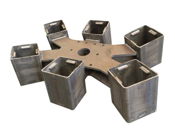 Transmission Tower Foundation Steel Utility Grillages Base Connection