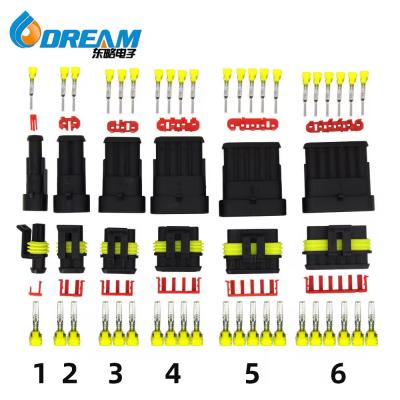 Conector elétrico Wire Waterproof automotive conector car Connector 4-Hole Plug Kits