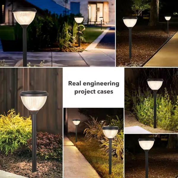 Motion Sensor Solar Lawn Lights - Auto-On/Off Waterproof LED Garden Path Lights