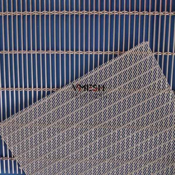 Rodas de cable de acero inoxidable decorativas de malla de alambre de metal tejido para cortinas de fachada