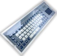 タッチパッド付きコンパクト産業用キーボード 清掃が簡単 アンチステティック素材 オプション USB インターフェース IP67 / IK07 保護