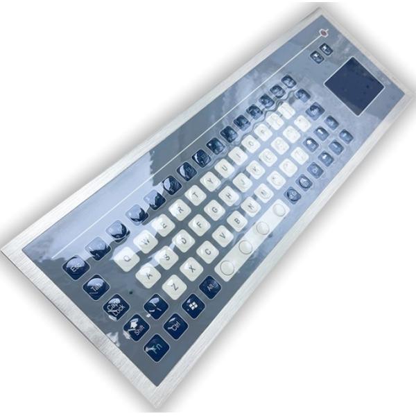 Industrial Membrane Keyboard with Anti-Vandal Durability, Seamless Sanitary Surface, and Multi-OS Plug-and-Play