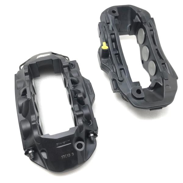 Aluminum 6 Pot Brake Kit T6 Alloy Black Drilled And Slotted Rotors 410*36mm