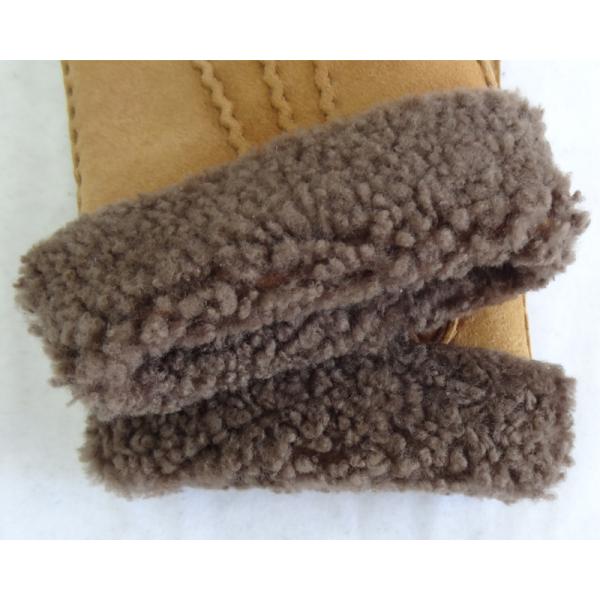 Sheepskin Merino Lamb Fur Lined Leather Shearling Gloves