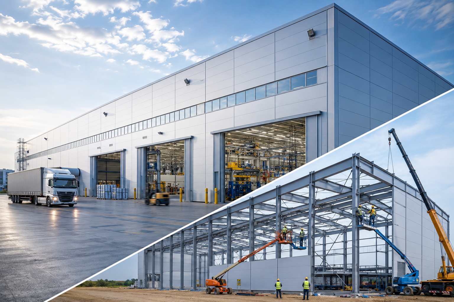Quick Installation Prefab Steel Workshop Fast Assembly Steel Structural Workshop