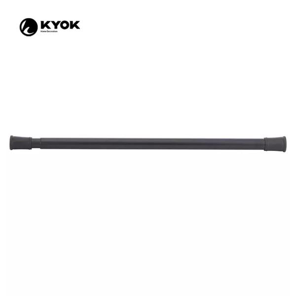 No Drill Extendable Curtain Pole Stainless Steel Shower Curtain Rod