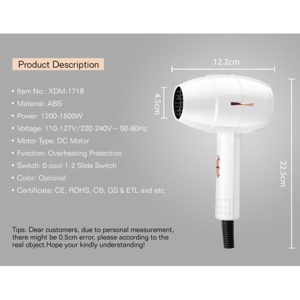 Фен для волос двойного напряжения тока аксиального потока электрический для пользы перемещения домашней