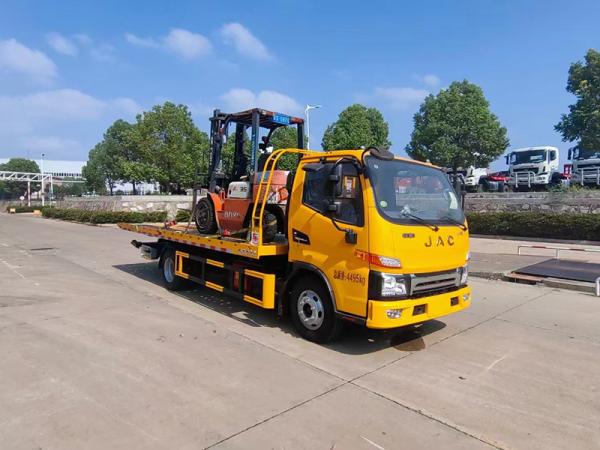 JAC 4x2 Towing Trucks Wrecker Truck Loading 8-ton Forklift Road-block Removal Truck
