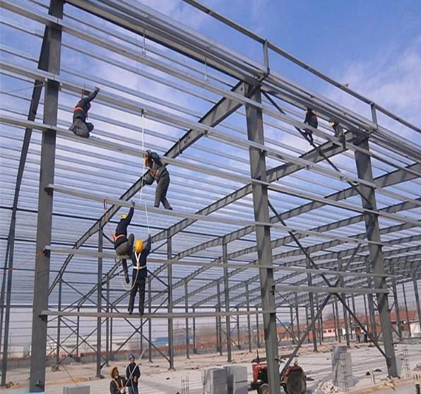 High Strength Prefab Airplane Hangar , Sliding Door Farm Shop Buildings