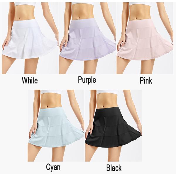 76cm Hip Womens Golf Clothes Pleated Tennis Skirts For Running Workout