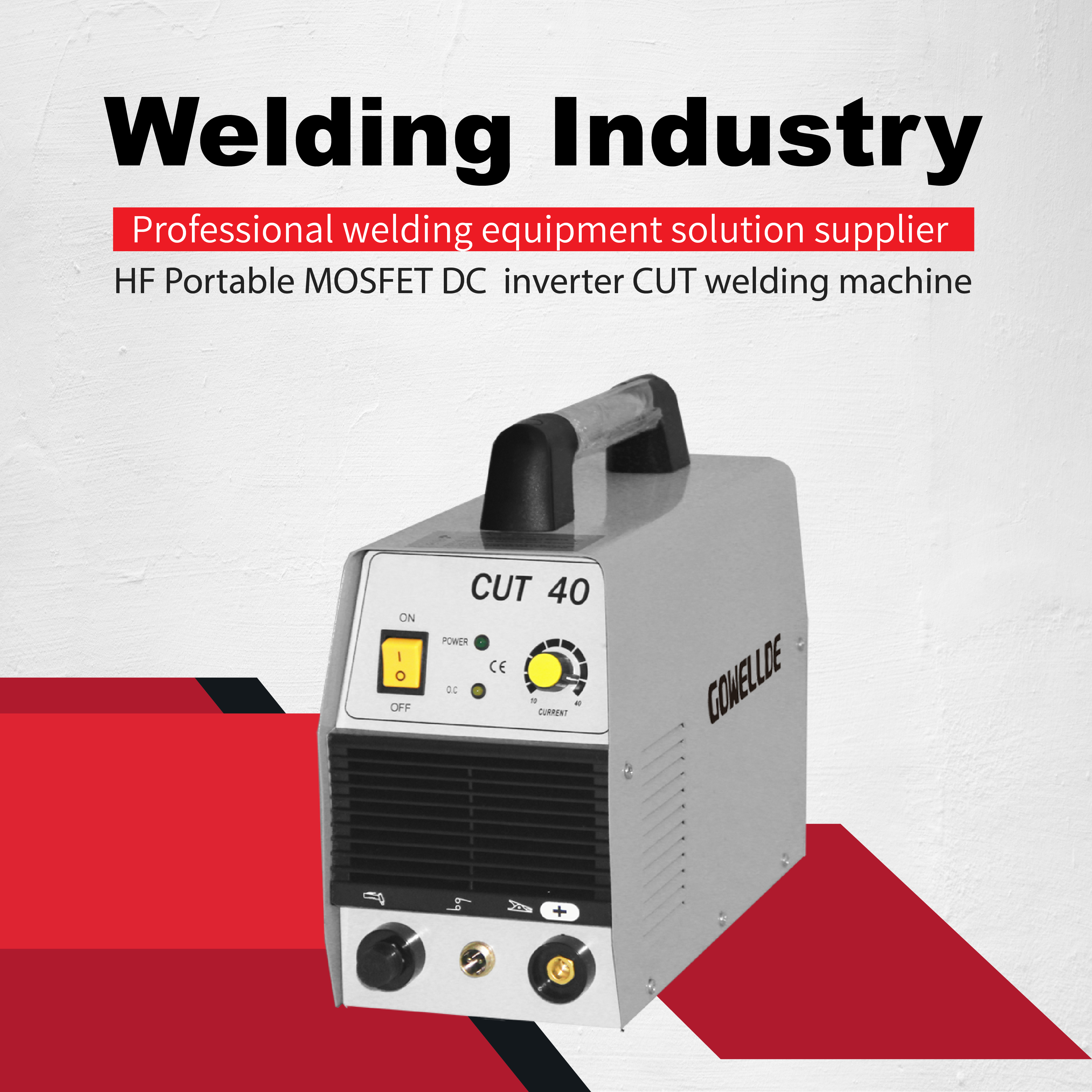 Инвертор трубки резца IGBT плазмы Gowellde CUT40 портативный одиночный