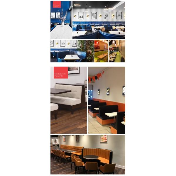 Customization Pub Table Chairs Combination Metal Leisure Drinks Table Fabric Sofa Card Seat
