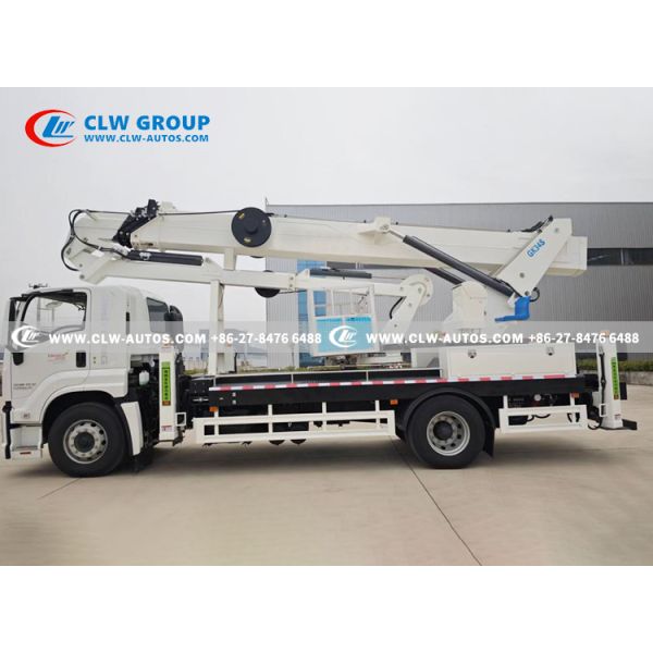 ISUZU GIGA 34-Meter Insulated Aerial Work Truck with Dielectrically Insulated Bucket and Articulated Folding Arm