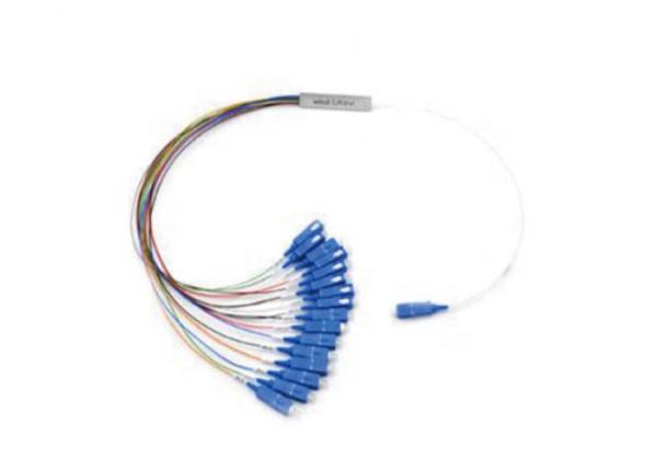 1.5M length FTTH Passive SM Mm Fiber Optic PLC Splitter 1x4