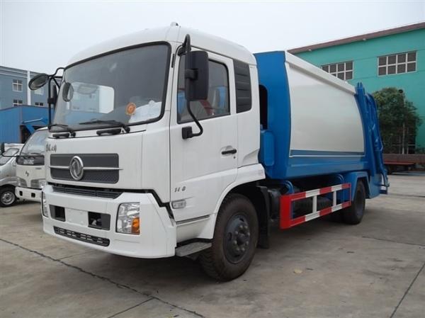 HIgh Performance Dongfeng 8CBM small compactor garbage truck price, garbage can cleaning truck