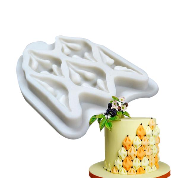 Moldes del silicón de la categoría alimenticia 3d, torta de Diy que adorna moldes de la pasta de azúcar