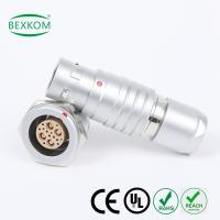 Coque métallique cuivre chromé blindage électromagnétique étanche à l'eau à haute consommation push pull verrouillé compatible avec les connecteurs circulaires LEMO ODU Fischer