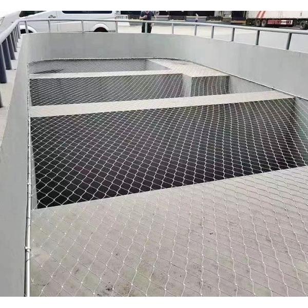 Black Oxidation Stainless Steel Wire Rope Mesh 50x50mm