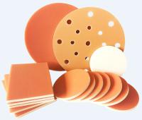 Abrasive Soft Foam Sponge Pad Sanding Disc Sheet 100x75mm Orange Purple Brown Pink