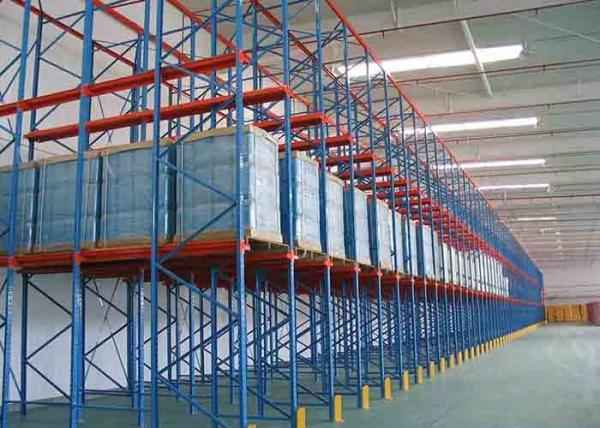 Drive In Industrial Steel Storage Racks With Powder Coat Paint Finish