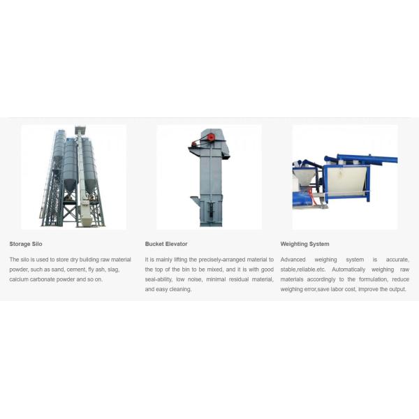 Wall Putty Tile Glue Mixing Machine Dry Mortar Batching And Packing Plant