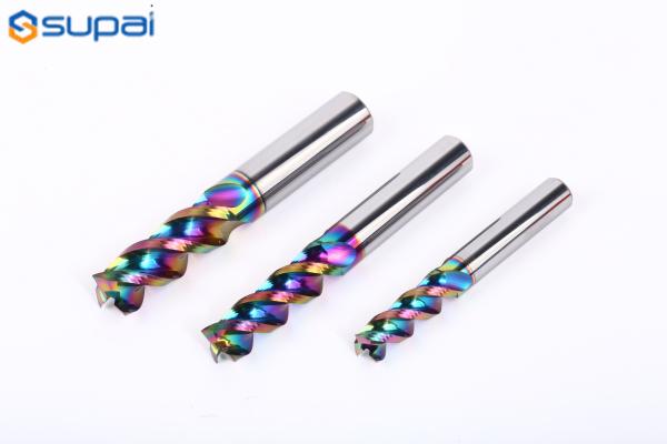 1/4 Inch Slotting End Mills with 0.030 Inch Corner Radius 1/2/3/4 Flutes