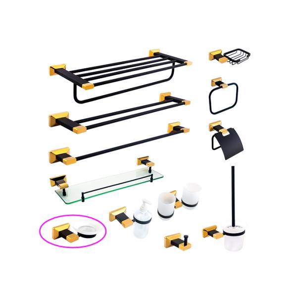 Банный комплект Банный аксессуар Содержатель мыла Золотая пластина / краска Банные принадлежности