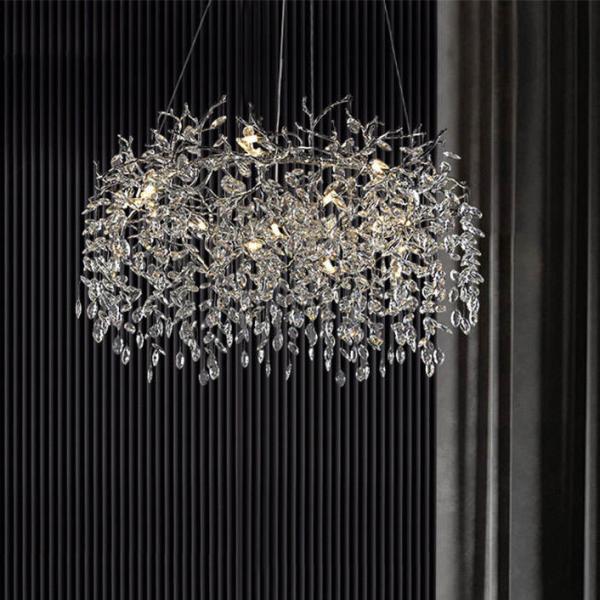 Освещение роскошного современного финиша хрустальной люстры ясного французское