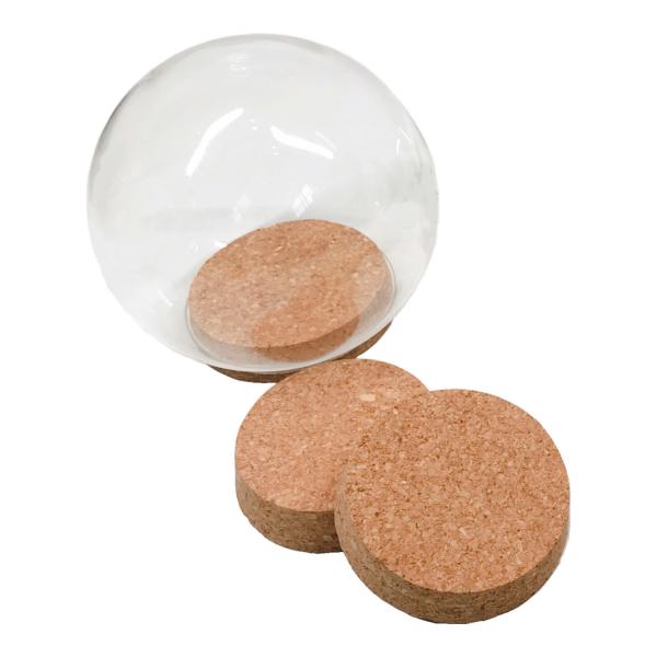 Yuelin Tapered Round Dome Glass Bottle Corks Lid Anti Corrosion DIY