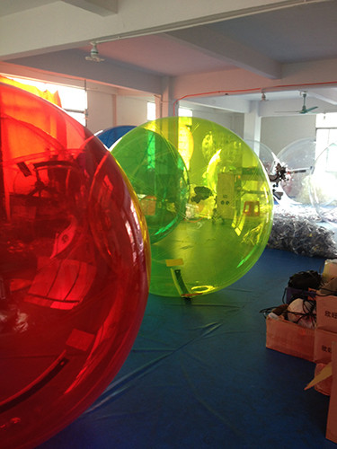 Colorful Inflatable Water Walking Balls , Inflatable Hamster Balls For Humans