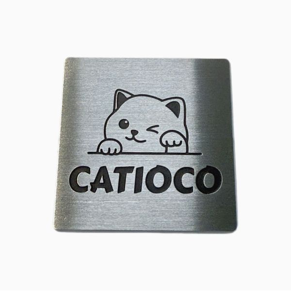 Durable Stainless Steel Nameplate Wear Resistant Etched Metal Nameplates With Adhesive Backing