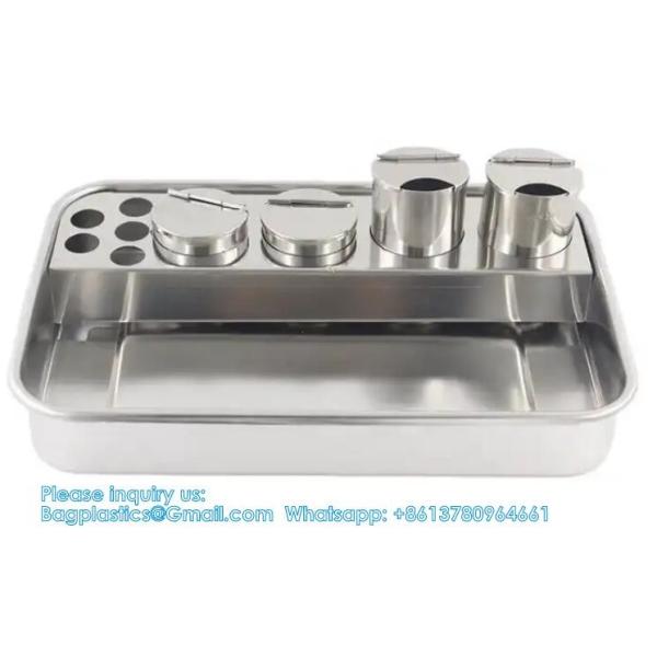 304 Stainless Steel Dental Instruments Tray Surgical Instrument Treatment Plate