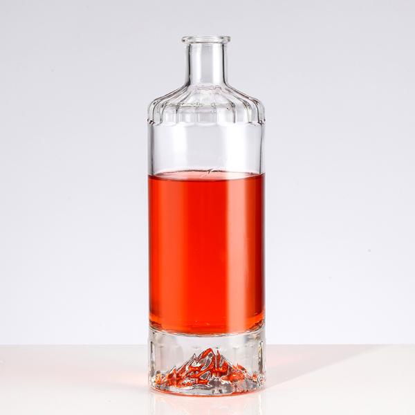 Базовый материал Стеклянный пробковый уплотнитель 200 мл 375 мл 500 мл Прозрачная бутылка для джина текила ром