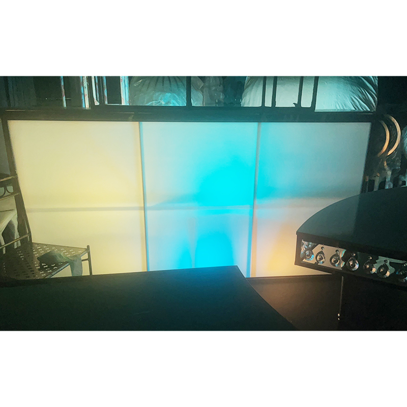 WENDING LED RGB Illuminated Wedding Reception Desk – Modular Light-Up Bar Counter