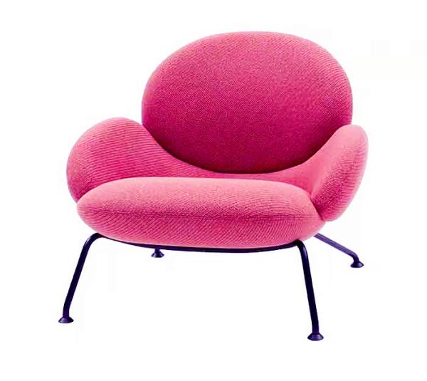 Modern design black legs fabric living room chair upholstered high back leisure chair with armrest