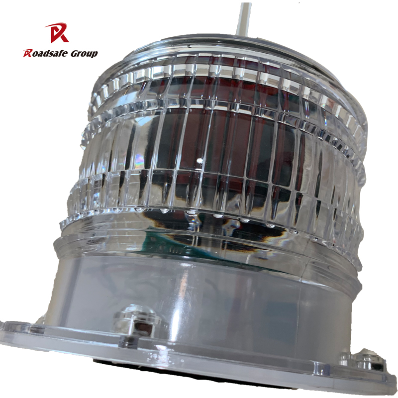 Dia150mm*H180mm Flashing Rechargeable Solar Road Lights Traffic Marine Magnetic Led Flashing Lights Barricade Light