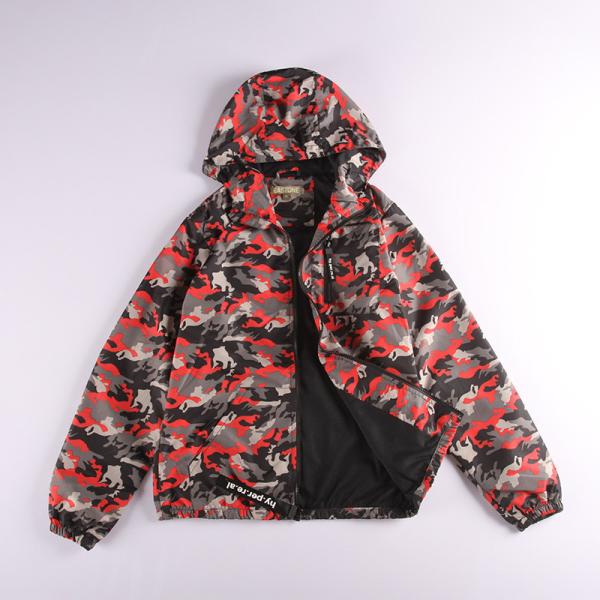 100% Polyester Junior Kids Print Jacket 4 Colors Optional