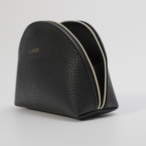 New Design Waterproof Cosmetic Bag Black Brush Makeup Pouch Bag Custom Logo Cosmetic Travel Toiletry Bag