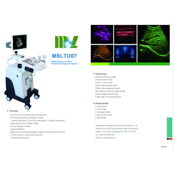 Trolley Ultrasound Machine Echo Price
