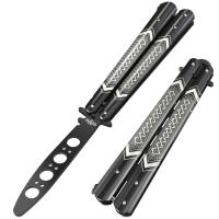 Cuchillo de acero inoxidable plegable de torneado de la mariposa de la práctica de las piezas del CNC de la alta dureza